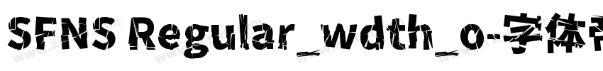 SFNS Regular_wdth_o字体转换